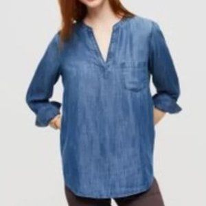 Lou & Grey Chambray Top